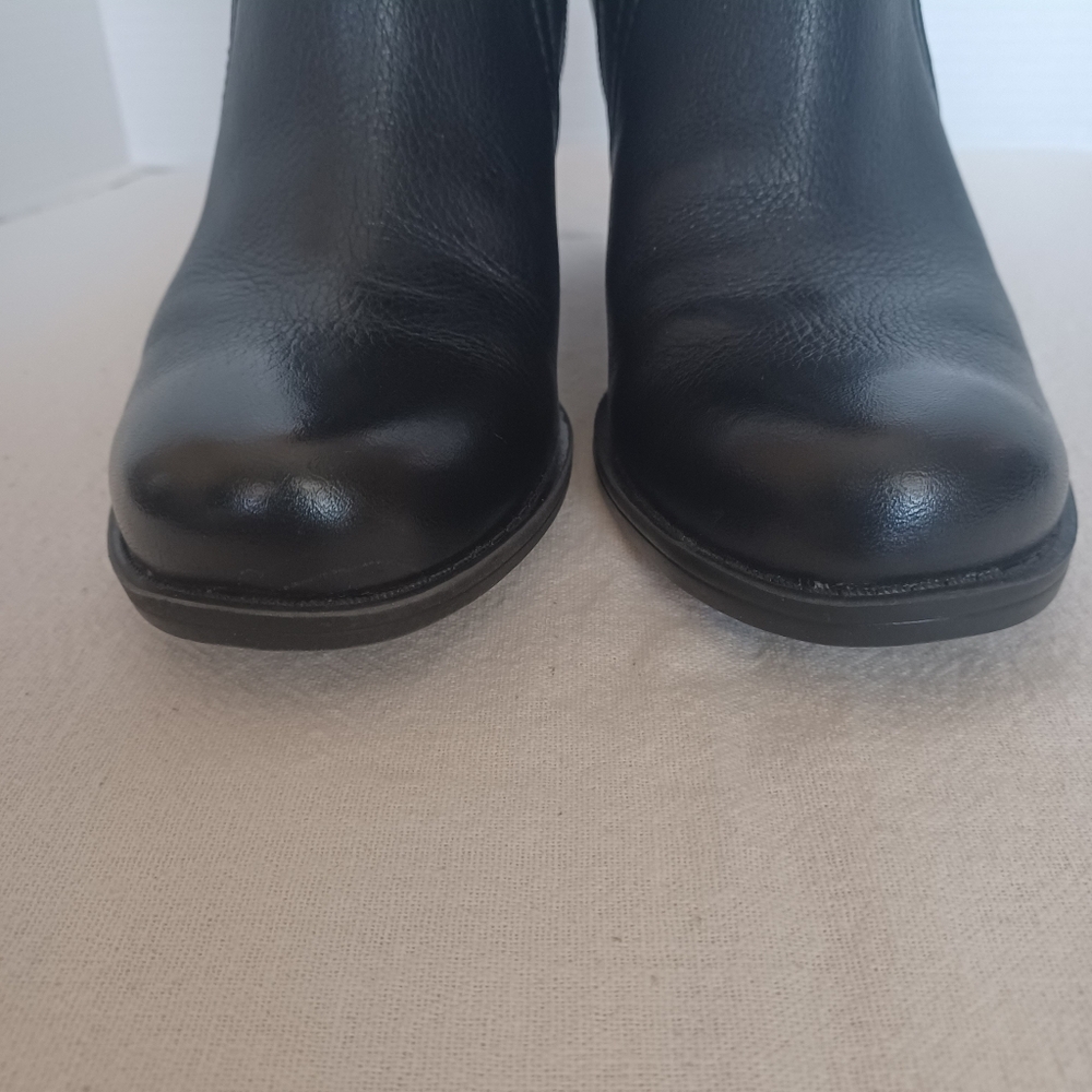 Clarks Jolissa Lapis Black Leather Knee-High 6.5m Boots. NWOB - Picture 3 of 10